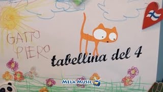 TABELLINA DEL 4  La canzoncina della gattina Diamante MelaEducational [upl. by Groot]