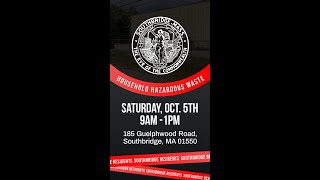 Southbridge Hazardous Waste Day [upl. by Danforth]