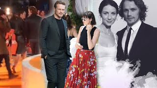 Outlander star SamHeughan secretly marries Caitriona Balfe after keeping relationship status private [upl. by Nilesoy103]