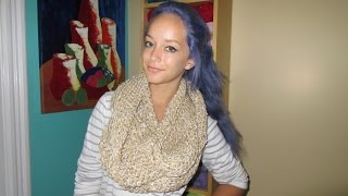 Crochet infinity scarf for beginners [upl. by Ehpotsirhc701]