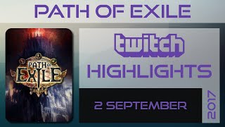 PoE 30  19  HHC Rips Close calls  Twitch highlights best of 1  2 September 2017 [upl. by Aicilram]