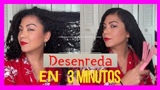 Como DESENREDAR el cabello RIZADO en 3 MINUTOS 😱 [upl. by Adnima]