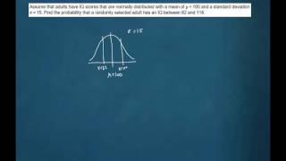 Normal Distribution Example IQ Scores 2 [upl. by Iridissa]