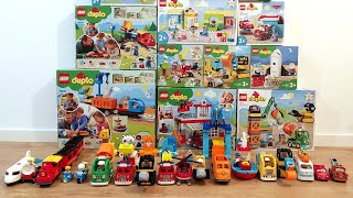 Unboxing Lego Duplo Sets with vehicles [upl. by Ruperto]