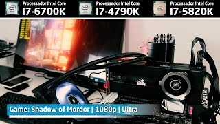 Preview  I76700K vs I74790K vs I75820K GTX 980 Ti Shadow of Mordor Full HD [upl. by Orlosky]