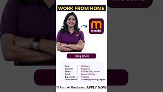 Meesho Direct Joining Work 🔥 Salary 35000 🚀 Meesho Work From Home Jobs 2024 job shorts meesho [upl. by Dorcia]