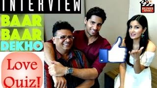 Baar Baar Dekho Interview  Siddharth Malhotra Katrina Kaif  Funny Love Quiz  bollywoodpataka [upl. by Canute]