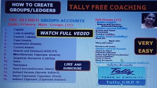 Tally ERP9 Free Friendly Coaching [upl. by Rolat]