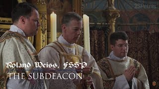 Role of the Subdeacon in Solemn High Mass CCDie Rolle des Subdiakons beim Levitenamt [upl. by Petie]