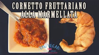 Cornetto alla Marmellata  Ricetta Fruttariana Igienista  Solo 2 ingredienti [upl. by Nalrah]