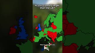 Is your country larger than the UK geography map europe geopolitcs geostrategy europeanunion [upl. by Cyprus]