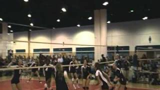 Alexandra Biver Outside Hitter 2011 Tampa Bay ONE Club volleyball game footage Class of 2012 [upl. by Airdnekal]