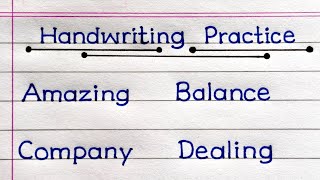 How To Improve Handwriting  Handwriting Practice In English  7 Letter Words [upl. by Giulietta]