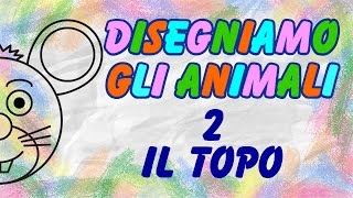 Disegniamo Gli Animali  Il Topo  Tutorial Di Disegno DIY  La Televisione Dei Bambini [upl. by Nalac]