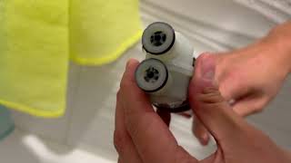 How to replace Hansgrohe shower cartridge delta cartridge [upl. by Etneciv528]