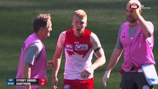 Dan Hannebury Gets Destroyed in the 2014 Grand Final [upl. by Dewain240]