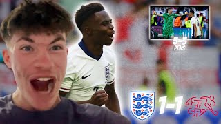 Saka Goal Saves England  England 11 Switzerland [upl. by Jaella]