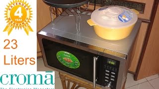 Croma Convection microwave grill Oven 23 Litres CRAM0144 Review  Indian consumer [upl. by Ahsin]