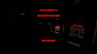 1425 HP Turbo corvette C6 on methanol dragrace boost kmpspeedshop [upl. by Ezana758]