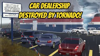 Greenville Wisc Roblox l Tornado Storm Floods NEW Car Dealership Update Roleplay [upl. by Nahsrad]