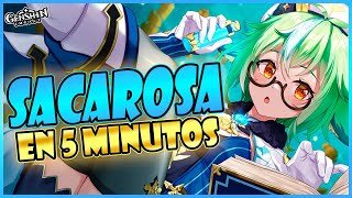 SACAROSA BUILD GOD EN 5 MINUTOS 💜🌟  Guía Sacarosa  Genshin Impact [upl. by Ahsiner]