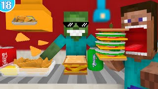 🥪 Work At Sandwich Place  Minecraft Animation [upl. by Ardua11]