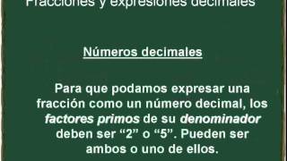 Fracciones y expresiones decimales [upl. by Ramel]