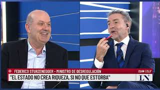 Federico Sturzenegger quotAl gobierno le sobra corajequot [upl. by Karalee]