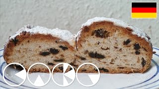 CHRISTSTOLLEN  WEIHNACHTSSTOLLEN Rezept [upl. by Llerdna]