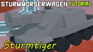 Sturmmörser Tiger quotSturmtigerquot  Plane Crazy  Tutorial [upl. by Ellenehs]