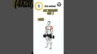 Wide shoulder dumbbell exercise to look handsome 💪💪 Part 2  shoulder exercises [upl. by Evyn495]