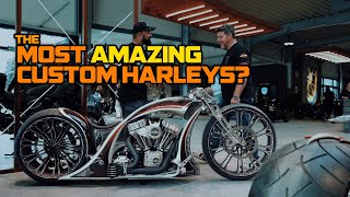 Worlds most amazing custom Harley Davidson motorcycles  Thunderbike Customs [upl. by Tremann913]