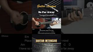 So Far Away  Avenged Sevenfold  EASY Guitar Tutorial with Chords  Lyrics chordgitar [upl. by Eelan76]