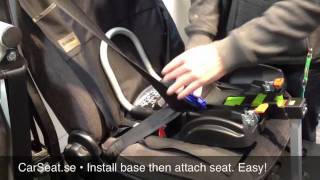 Klippan Triofix  Installation with seat belt [upl. by Eniamrej794]