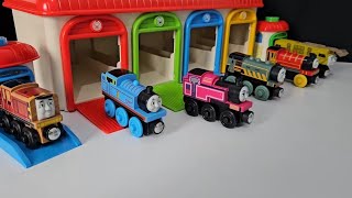 Thomas Wood Toy Trains Video for Kids [upl. by Amol]