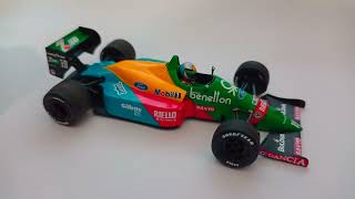 Minichamps Benetton B188 143 Scale Model F1 Car Review [upl. by Katrina]