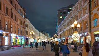 🇷🇺 4K MOSCOW Arbat is a legendary Moscow street [upl. by Harding]