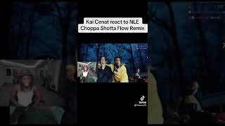 Kai Cenat Reacts to NLE Choppa Shotta Flow 7 Remix ft Lil Mabu kaicenat shorts [upl. by Nalhsa]