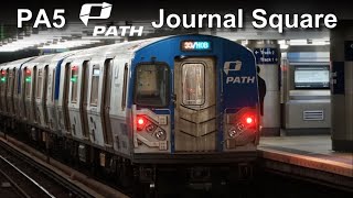 NYC PA5 PATH Trains Journal Square Action [upl. by Areis]