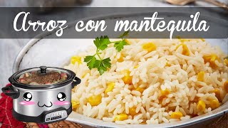 Cómo hacer ARROZ a la mantequilla en olla de cocción lenta  o en estufa TODOALAOLLA y listo [upl. by Alleinnad]