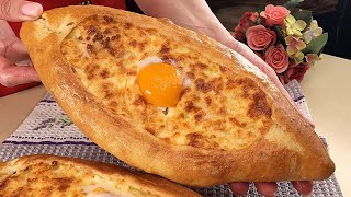 Ich kaufe kein Brot mehr ich habe Adjarian Khachapuri gekocht es ist sehr lecker [upl. by Hong]