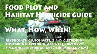 Guide to Herbicides for Food Plots and Habitat Projects [upl. by Ahsil]