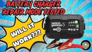 NOCO Genius 5 Repair Mode Tested Will it work [upl. by Cnahc]