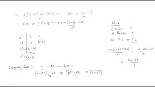 Stability of a system  Frequency of Oscillations  Example  Control Systems  Lec51 [upl. by Elacim105]