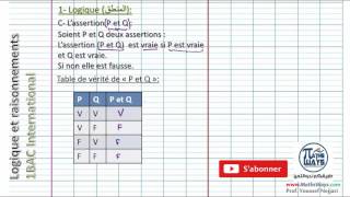 Lassertion P et Q logique partie 2 [upl. by Allets57]