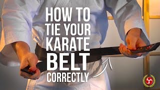 How To Tie Your Karate Belt Correctly [upl. by Venola]