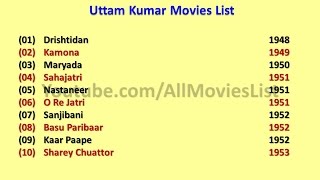 Uttam Kumar Movies List [upl. by Essirehs]