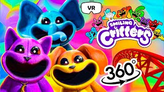 360° Smiling Critters Roller Coaster in VR 360 Video 8K [upl. by Thorlie]