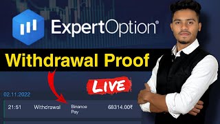 Expert option app Withdrawal  Live Withdrawal from Expert Option App [upl. by Charo]