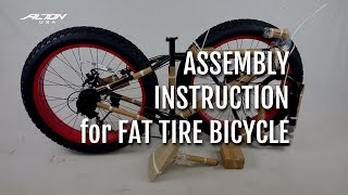 Assembly Instruction for Fat Tire Bicycle  Torino [upl. by Rozella]